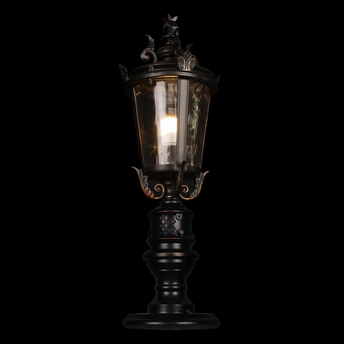 YD118-Retro Bronze Outdoor Waterproof Metal Pillar Lamp