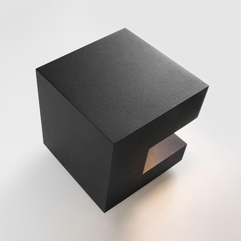 YD112-Black Square Pillar Lamp Waterproof Outdoor Light 