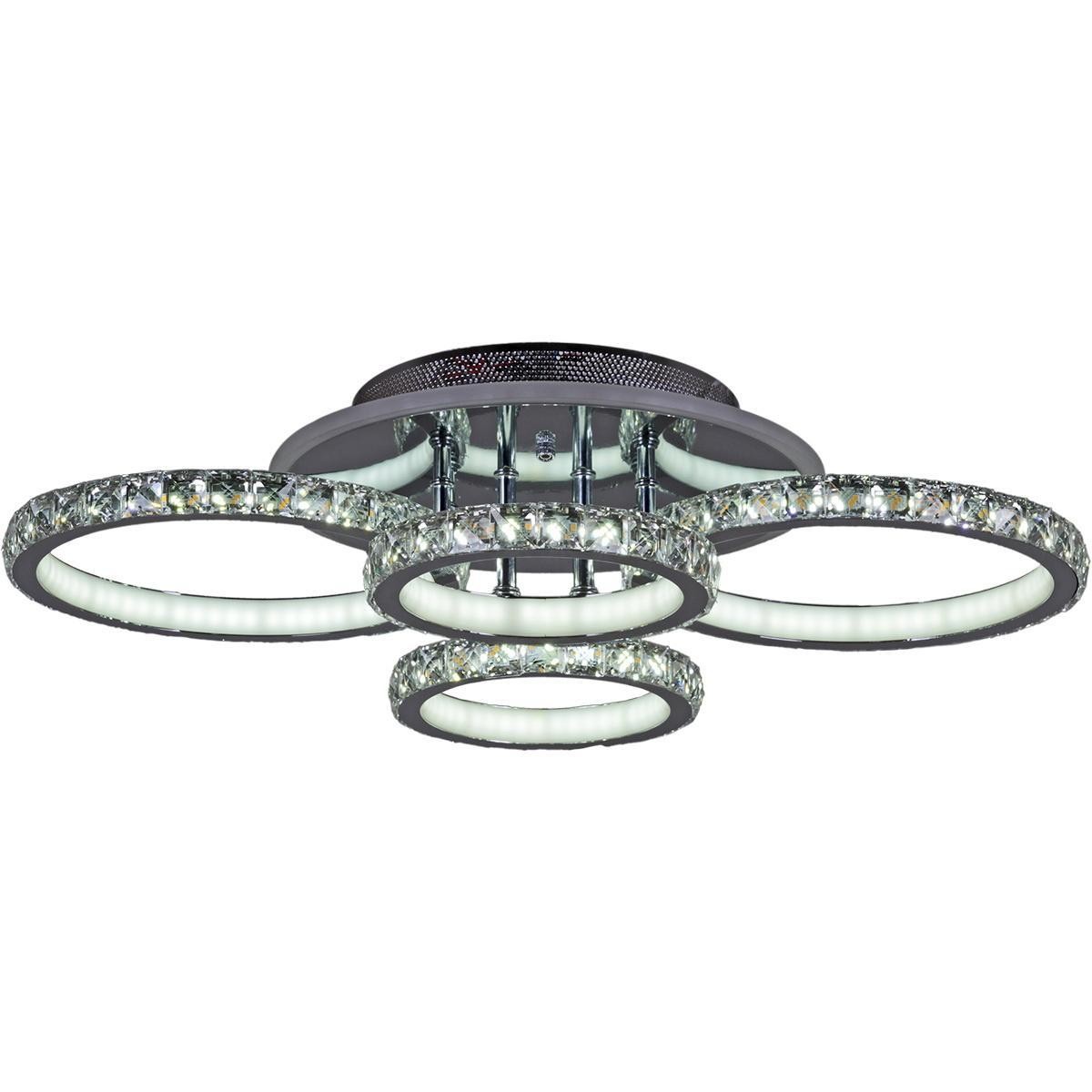 4-circle RGB crystal LED ceiling light 3CCT