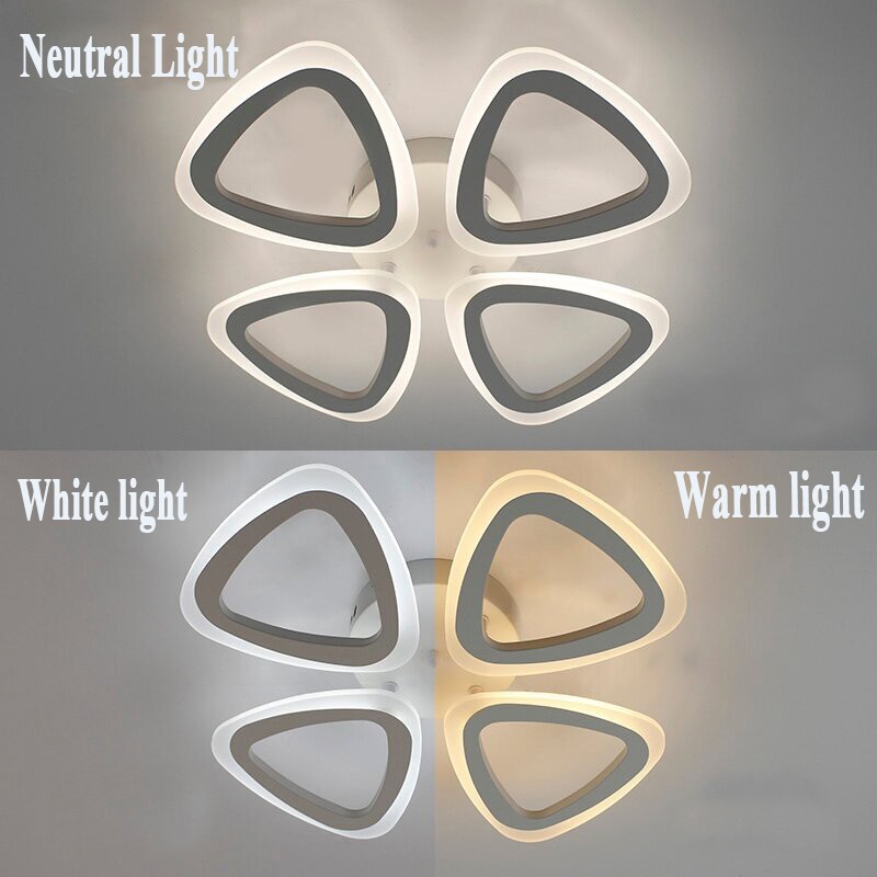 4-head double butterfly acrylic ceiling light