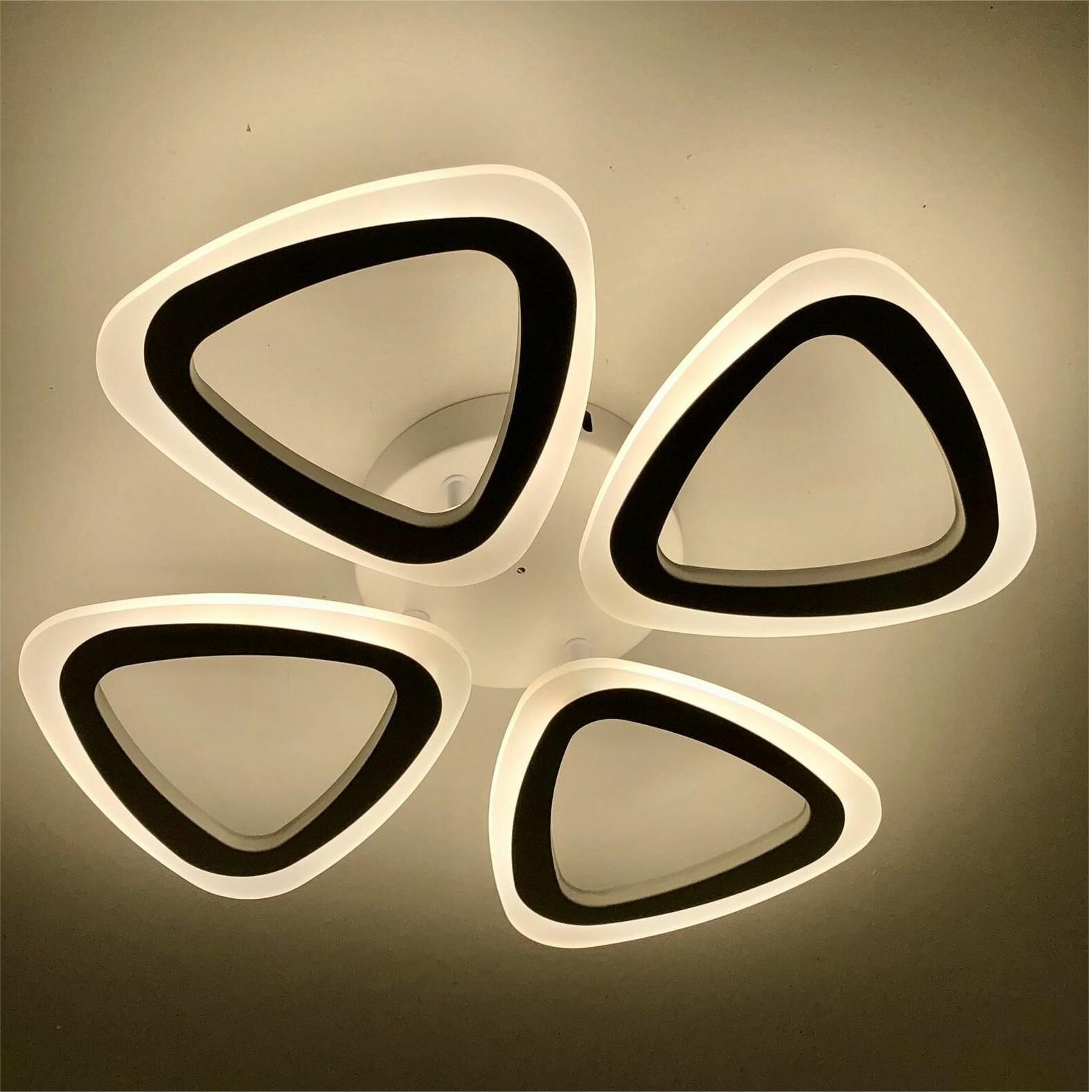 4-head double butterfly acrylic ceiling light