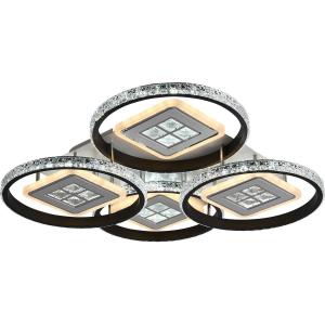 4 ring crystal ceiling light