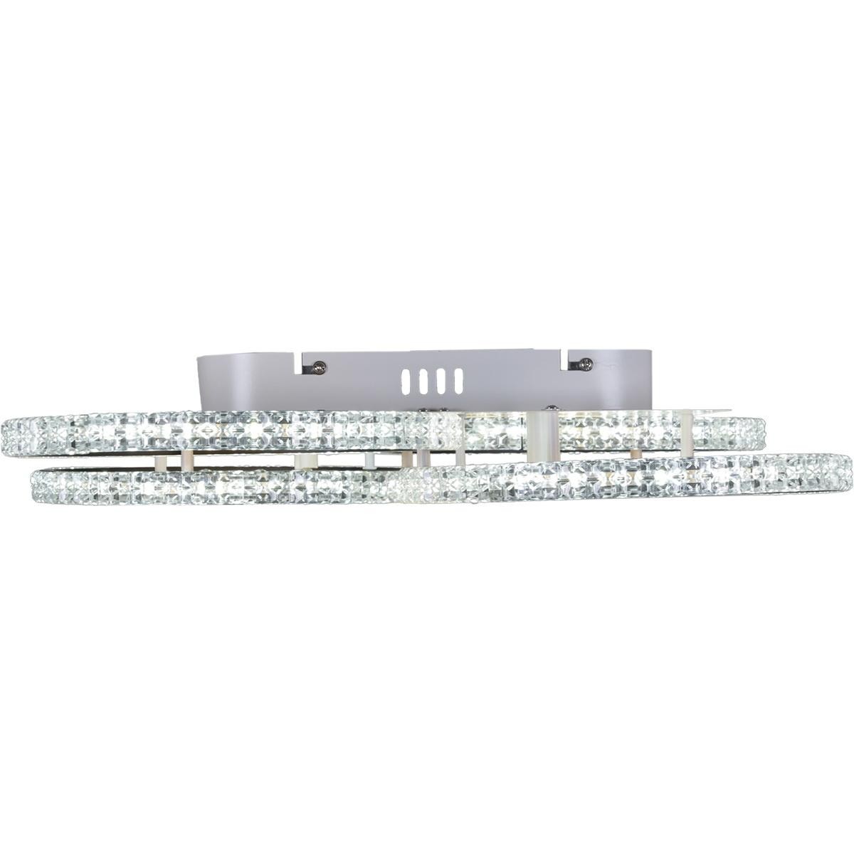 4 ring crystal ceiling light