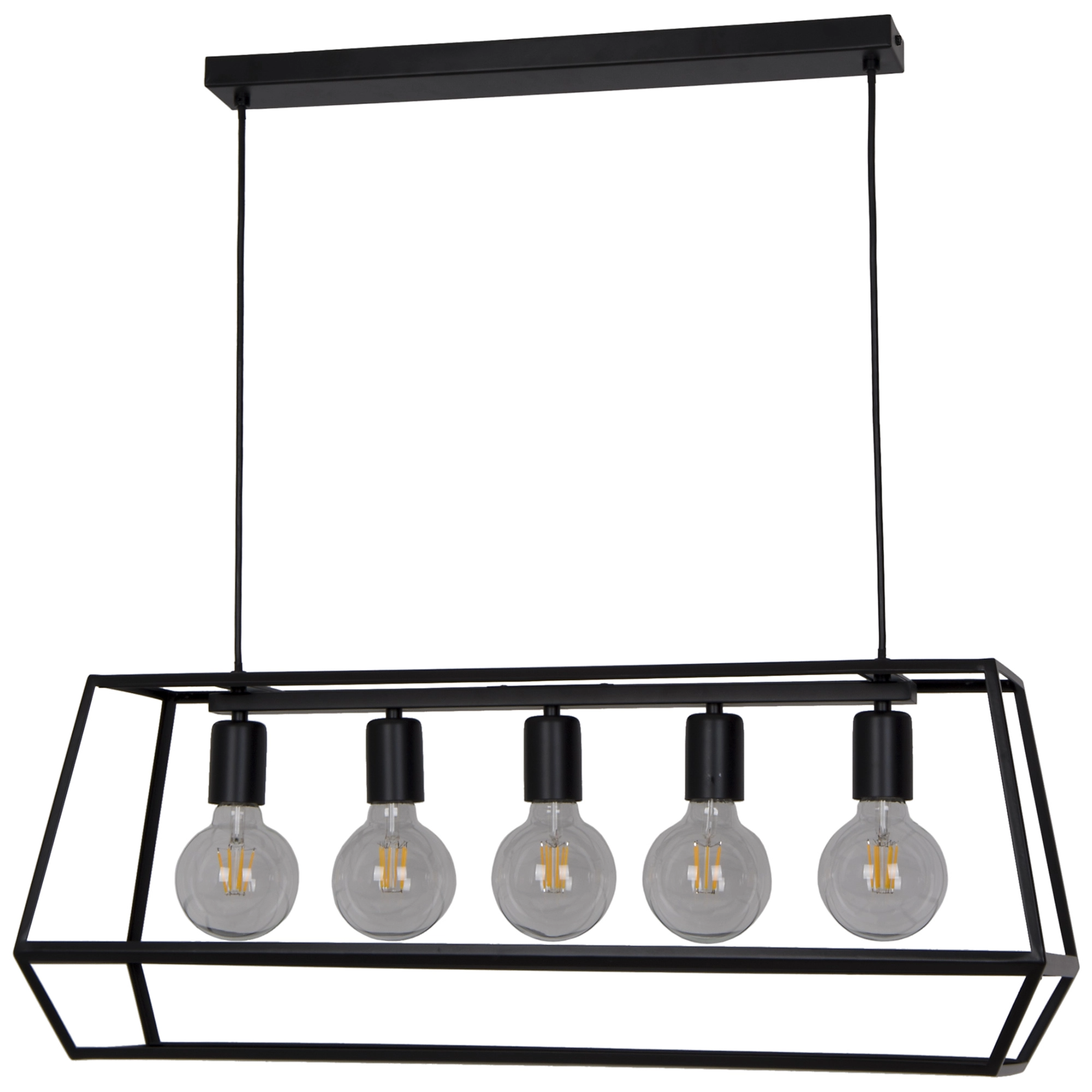 5-light chandelier adopts modern industrial design