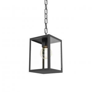 YD132-Classic black square transparent glass waterproof chandelier