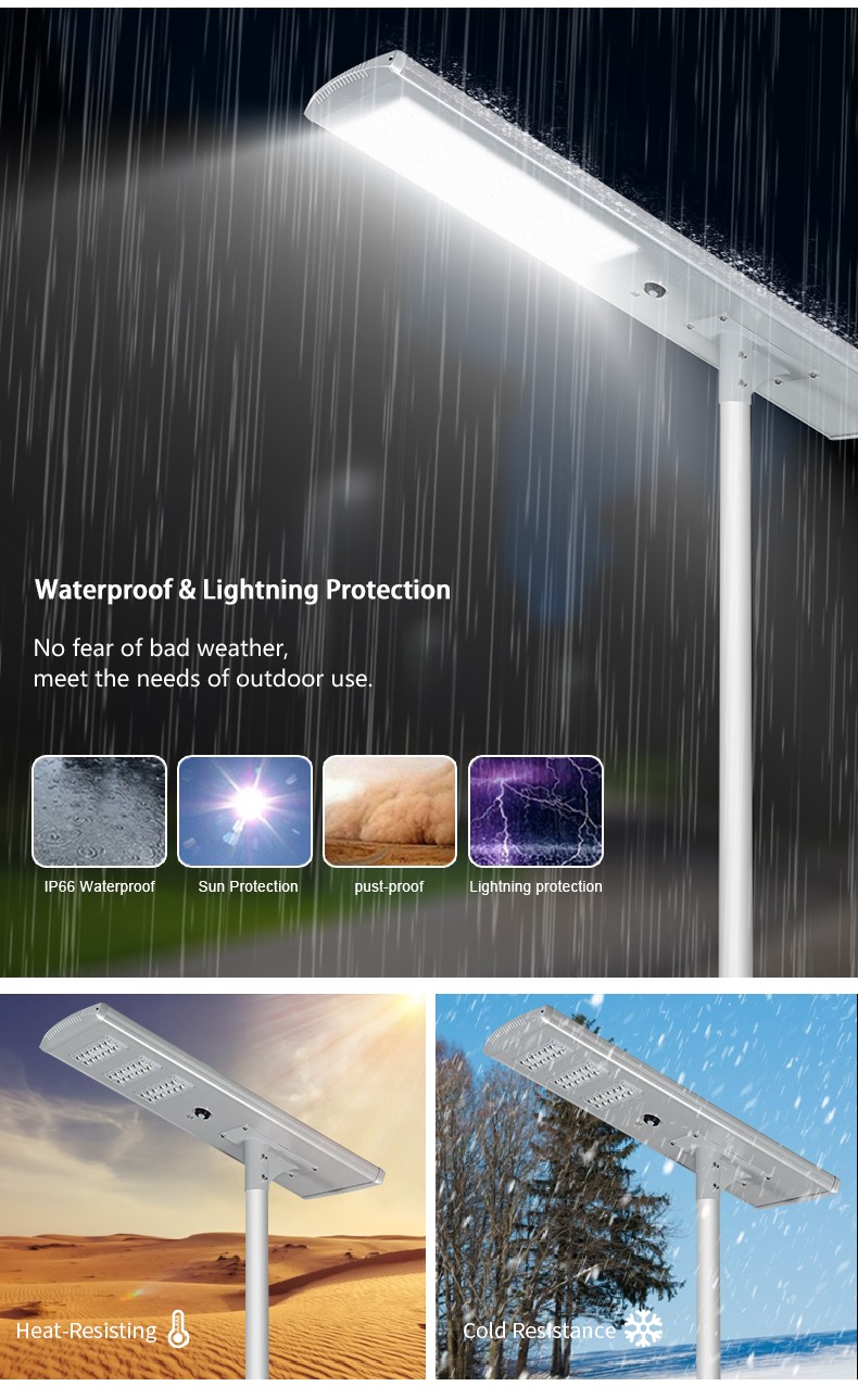 YD41-60W/90W/120W/150W Outdoor All In One Solar Led Street Light