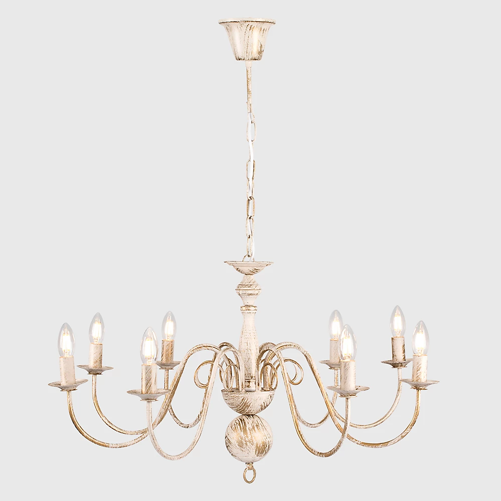 Antique metal candle chandelier