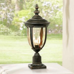 YD116-Outdoor Waterproof Vintage Style Bronze Pillar Lamp