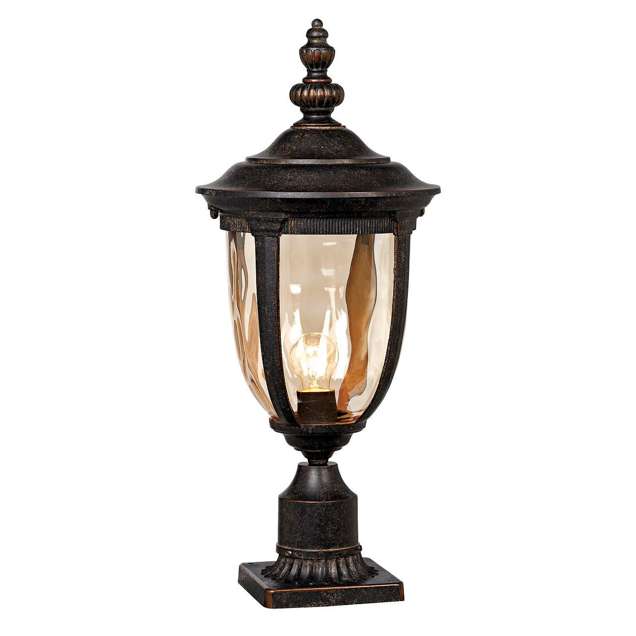 YD116-Outdoor Waterproof Vintage Style Bronze Pillar Lamp