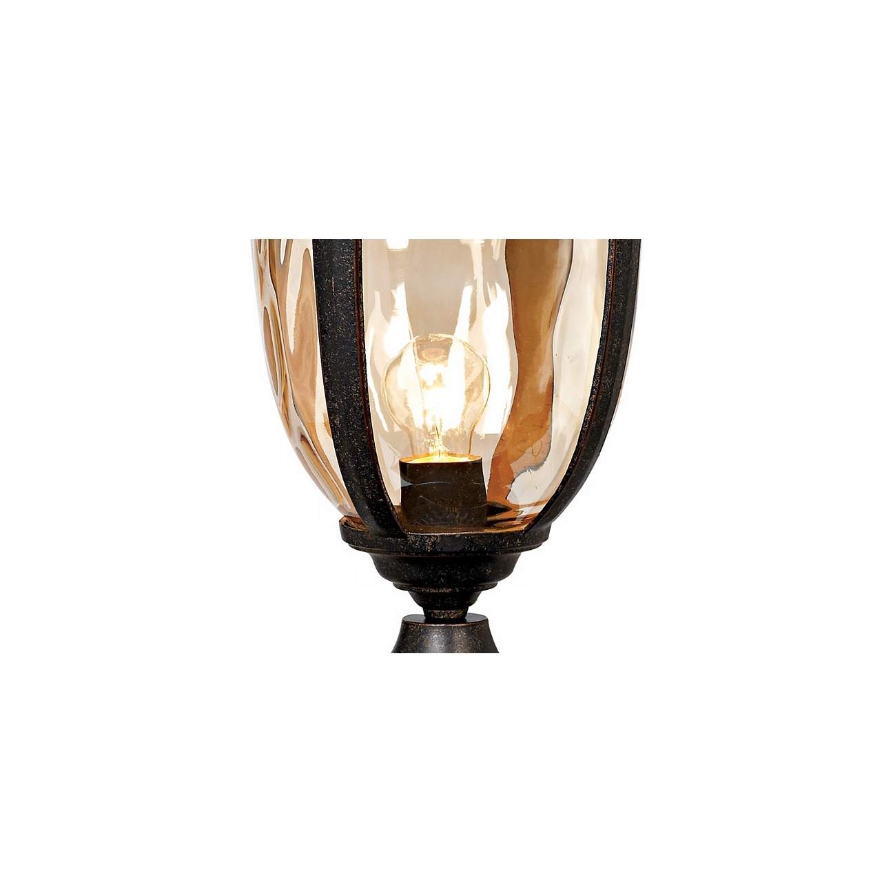 YD116-Outdoor Waterproof Vintage Style Bronze Pillar Lamp