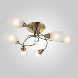 Bronze flower branch ceiling lamp