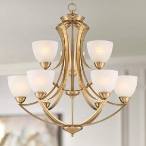 Chic and elegant frosted glass chandelier