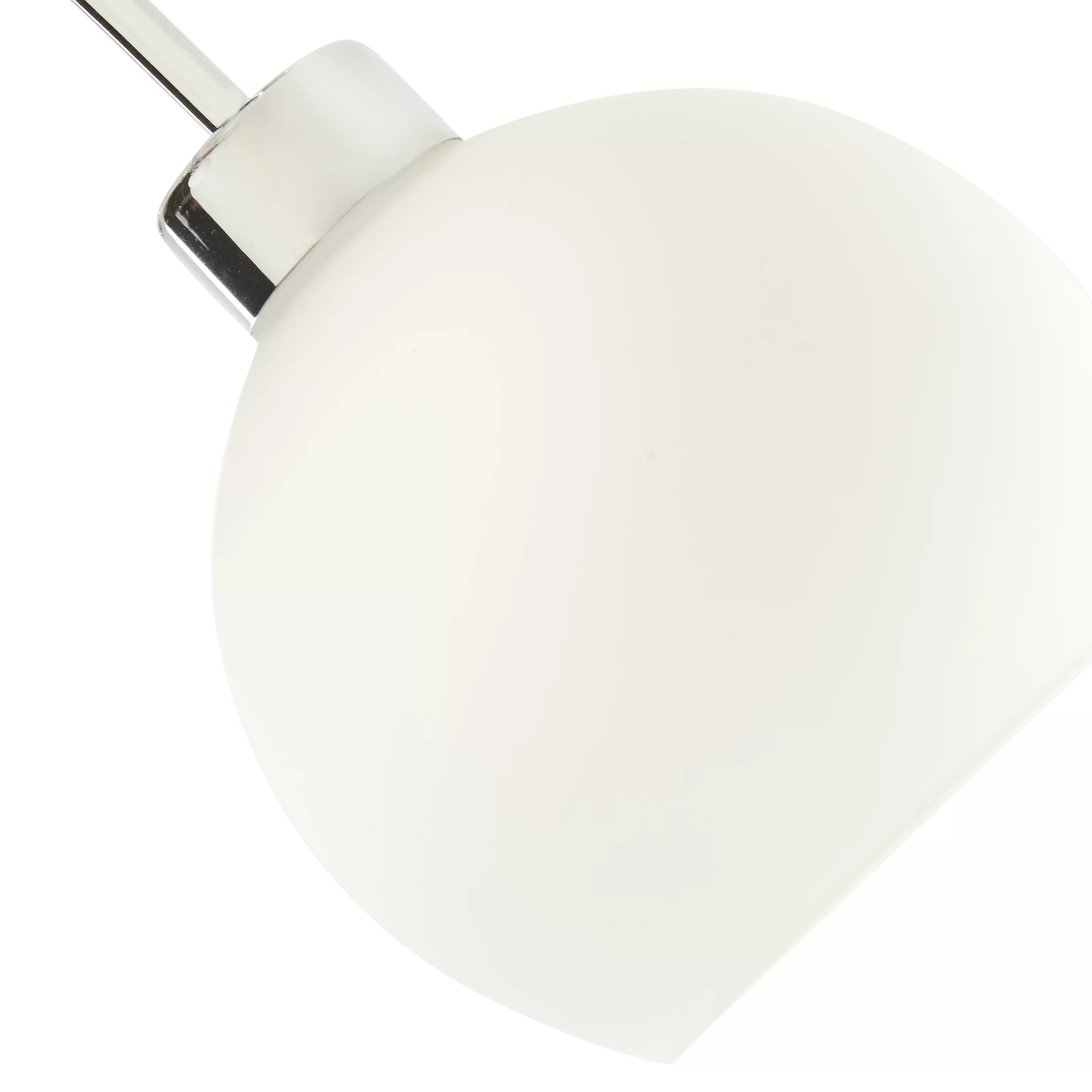 Chrome frosted glass ceiling lamp