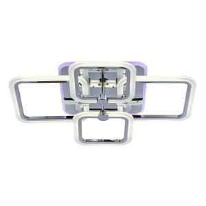 Chrome-plated 4-head acrylic RGB ceiling light