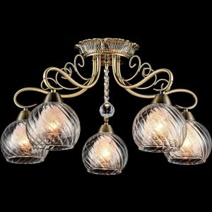 Classic luxury bronze glass ceiling lamp