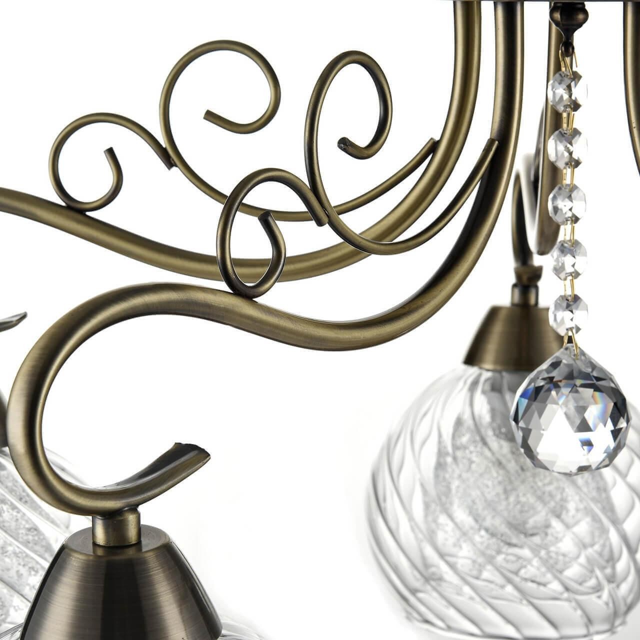 Classic luxury bronze glass ceiling lamp