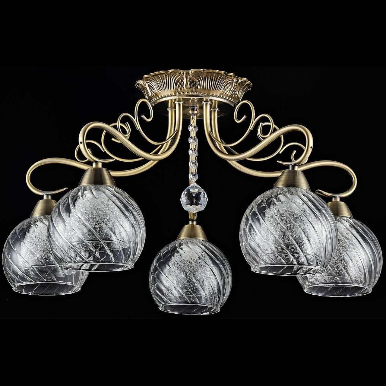 Classic luxury bronze glass ceiling lamp