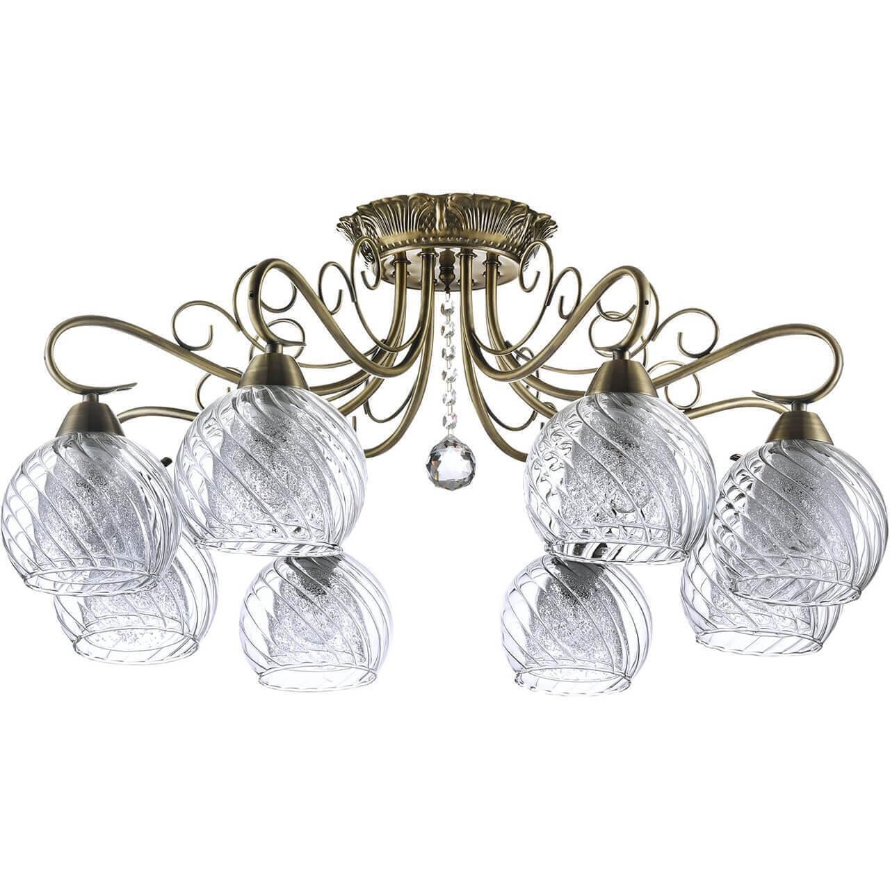 Classic luxury bronze glass ceiling lamp