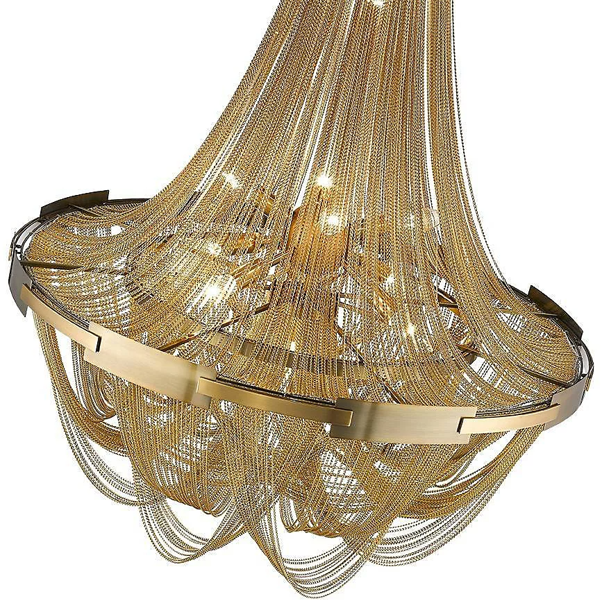 Classic retro style brass tassel chandelier