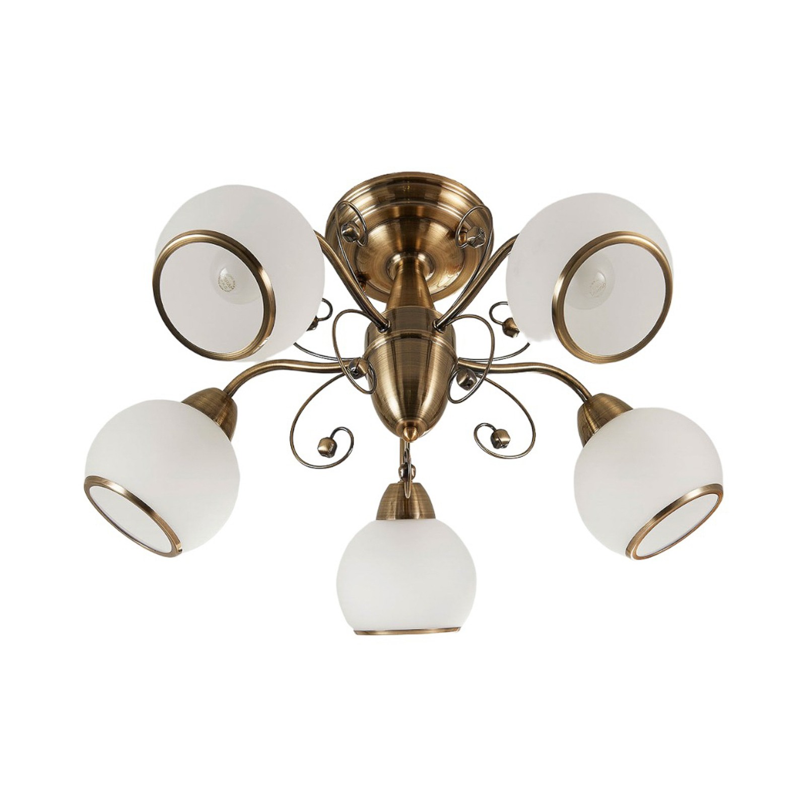 Classic simple gold edge ceiling lamp