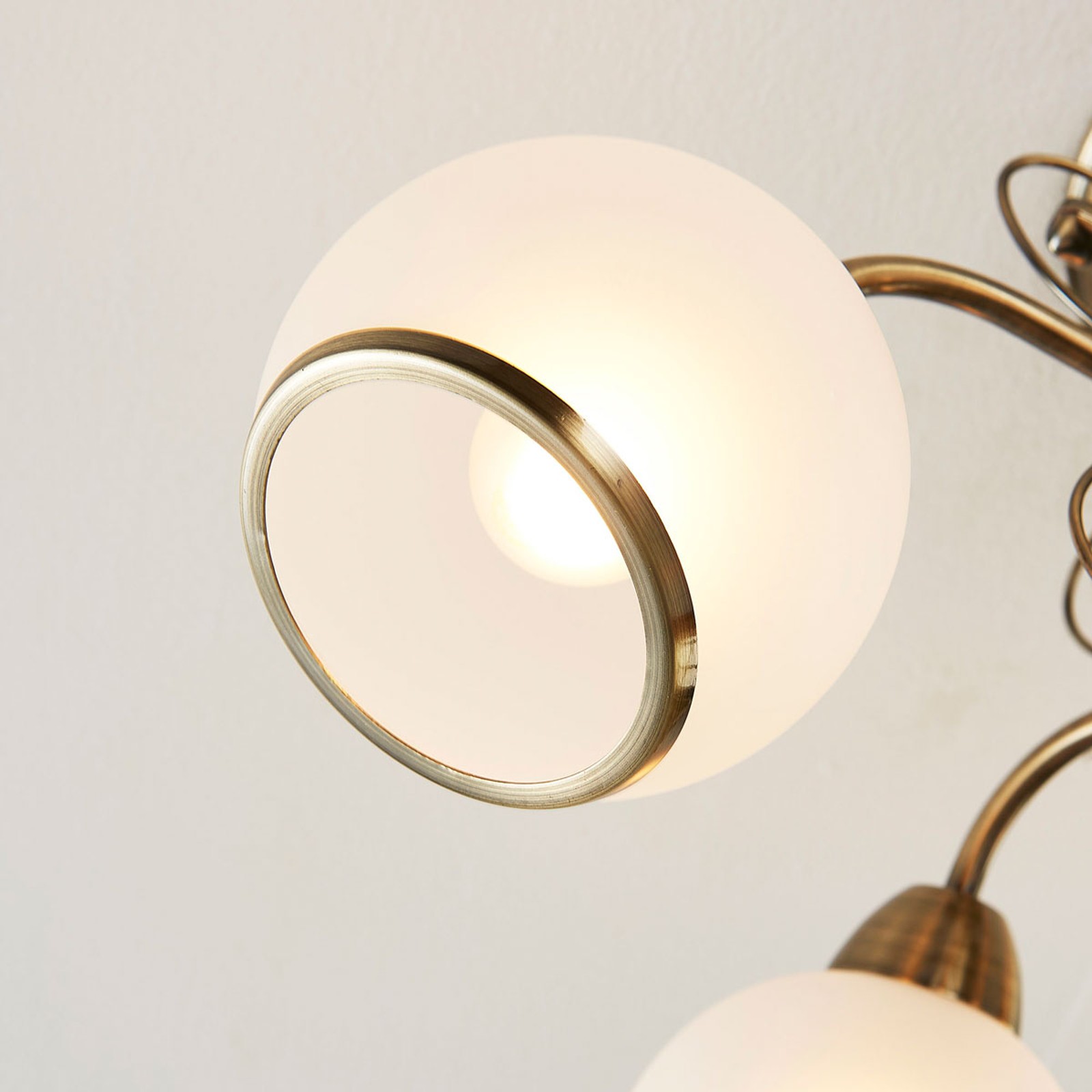 Classic simple gold edge ceiling lamp