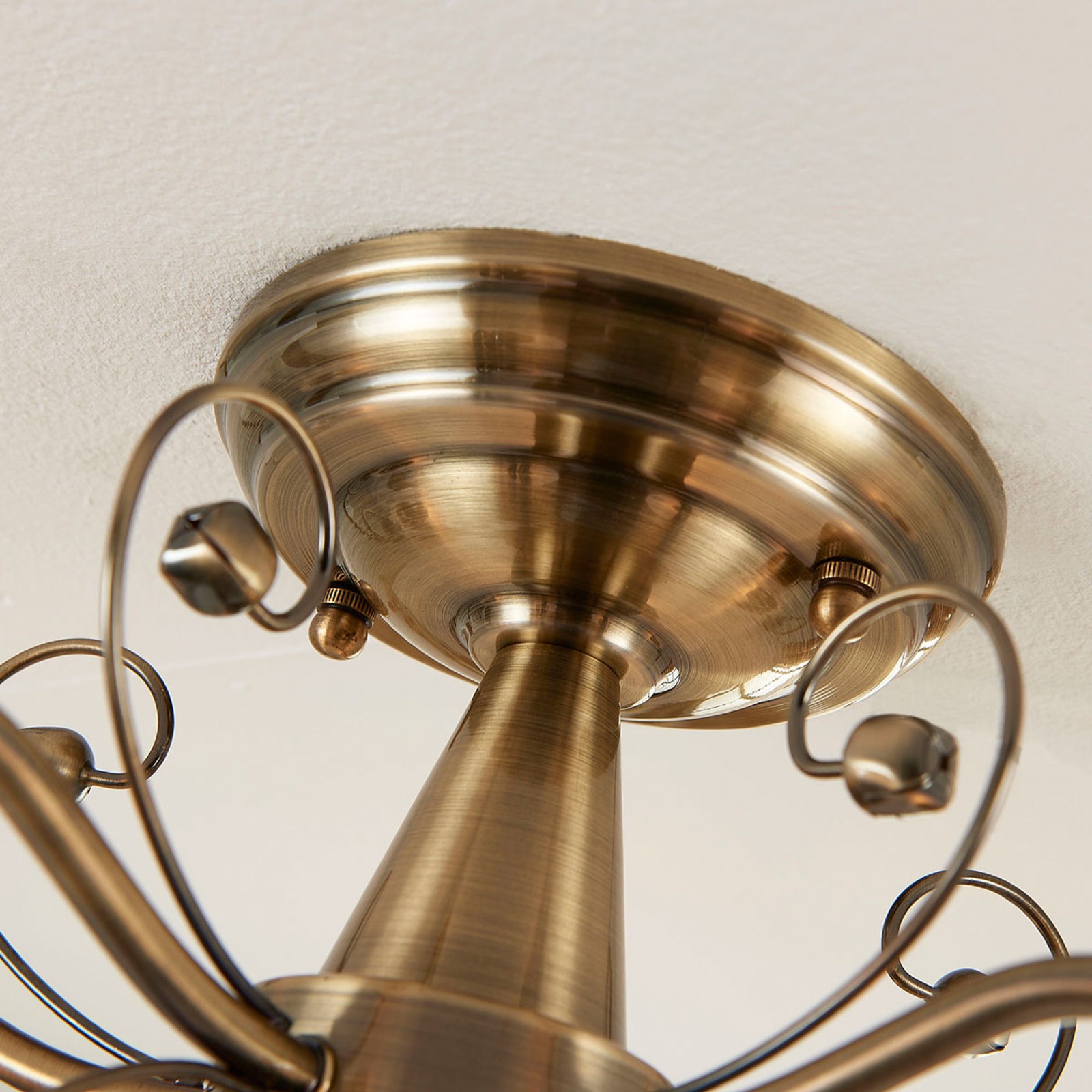 Classic simple gold edge ceiling lamp