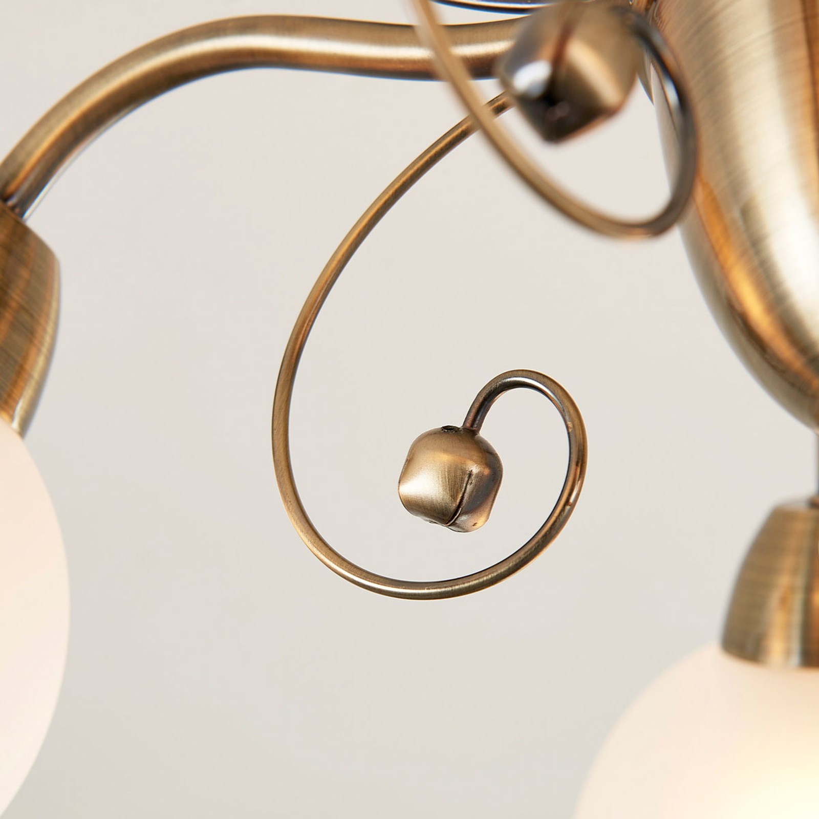 Classic simple gold edge ceiling lamp