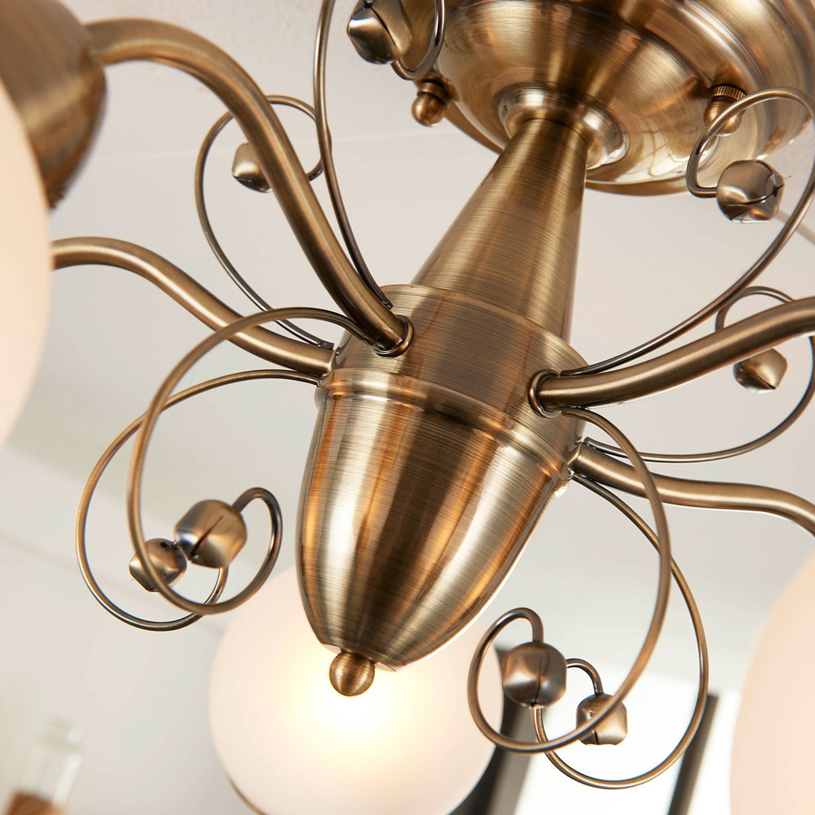 Classic simple gold edge ceiling lamp