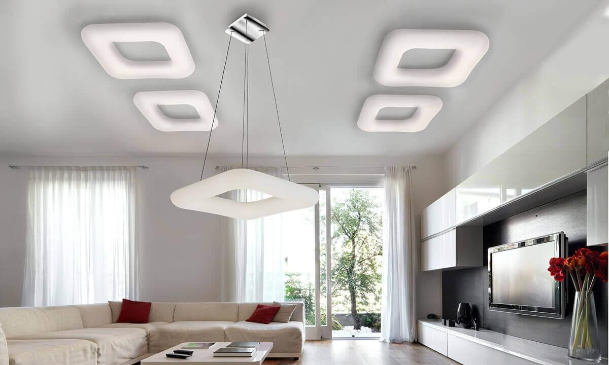 Cream Style Plastic Ceiling Light