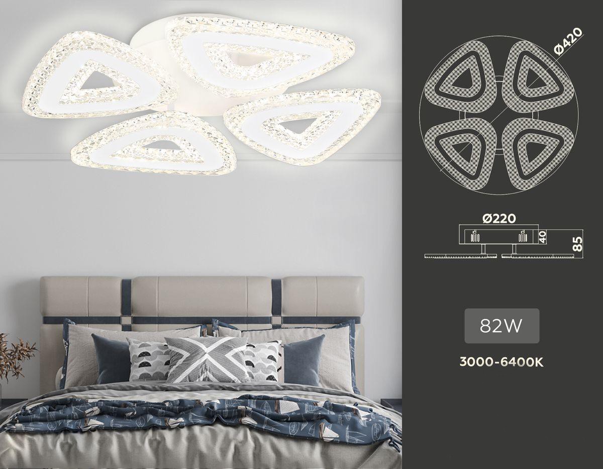 Crystal pattern acrylic ceiling lamp