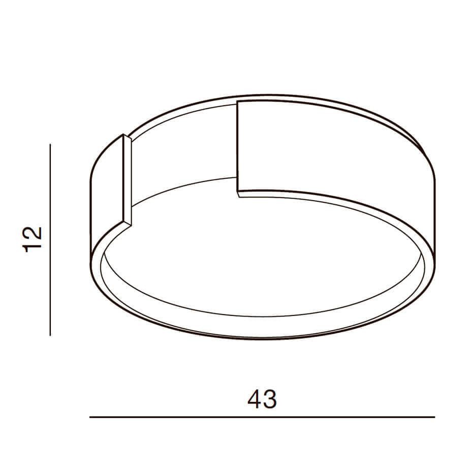 Dimmable color ceiling light