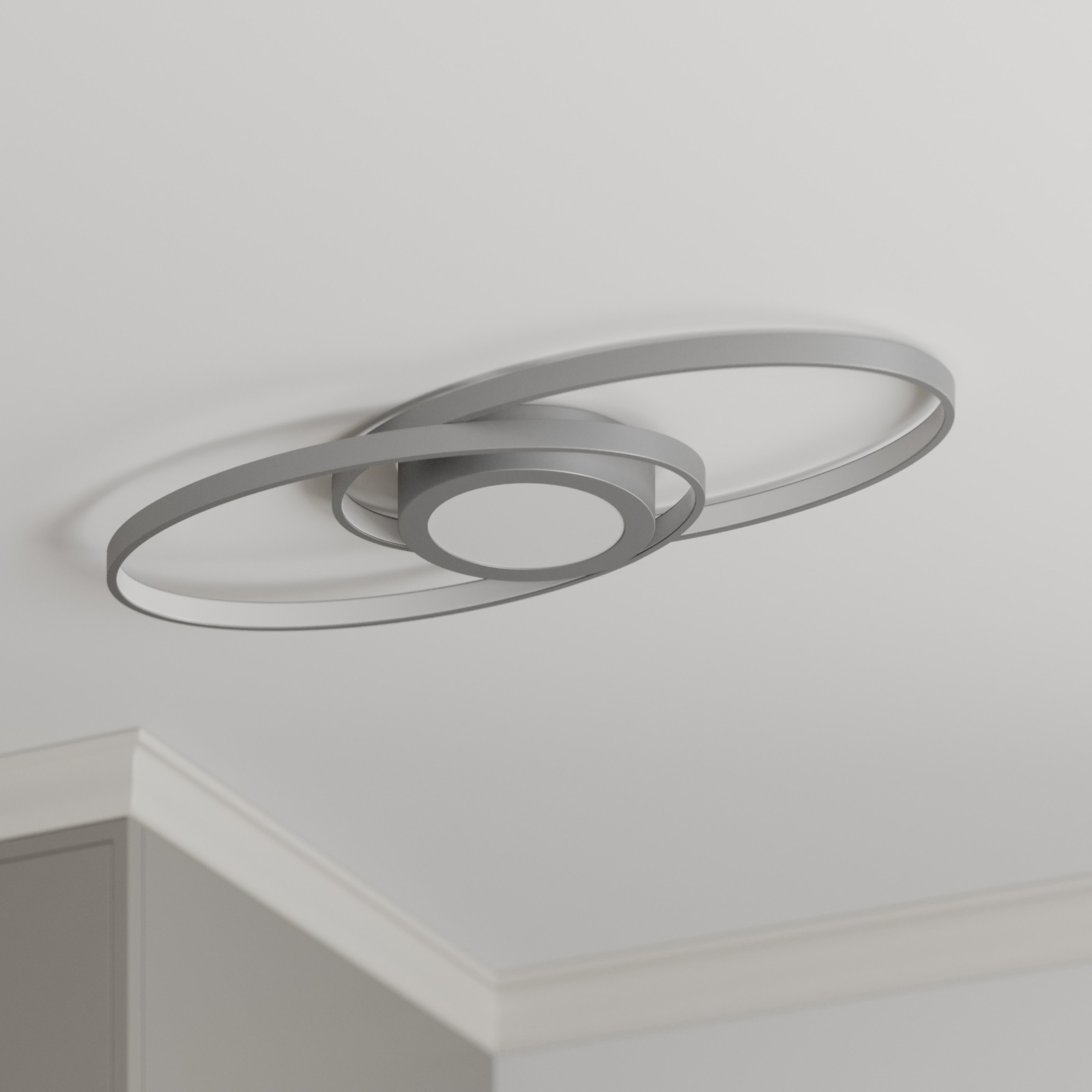 Double circle elliptical ceiling light