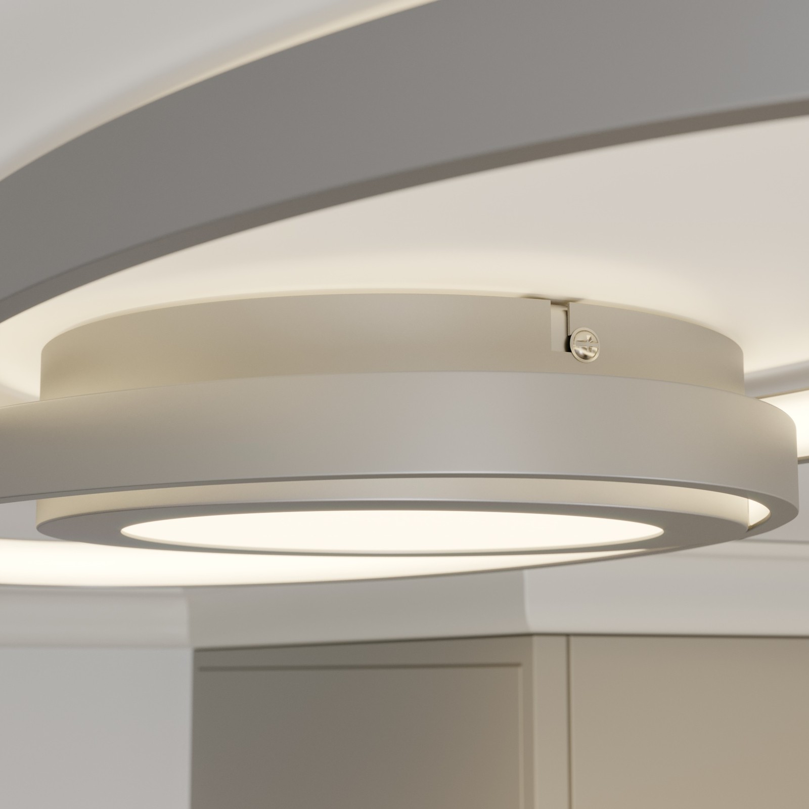 Double circle elliptical ceiling light