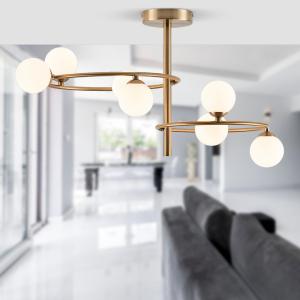 Double sphere ceiling light