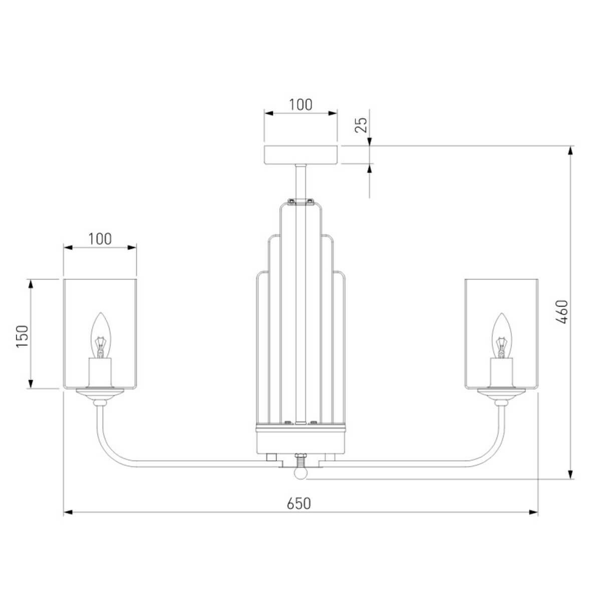 Elegant cylindrical ceiling lamp