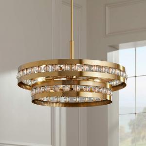 Elegant golden chandelier