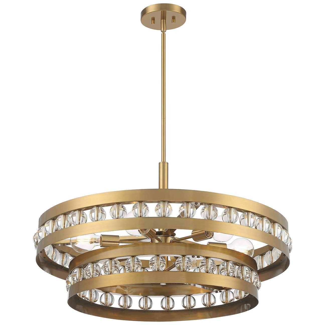 Elegant golden chandelier