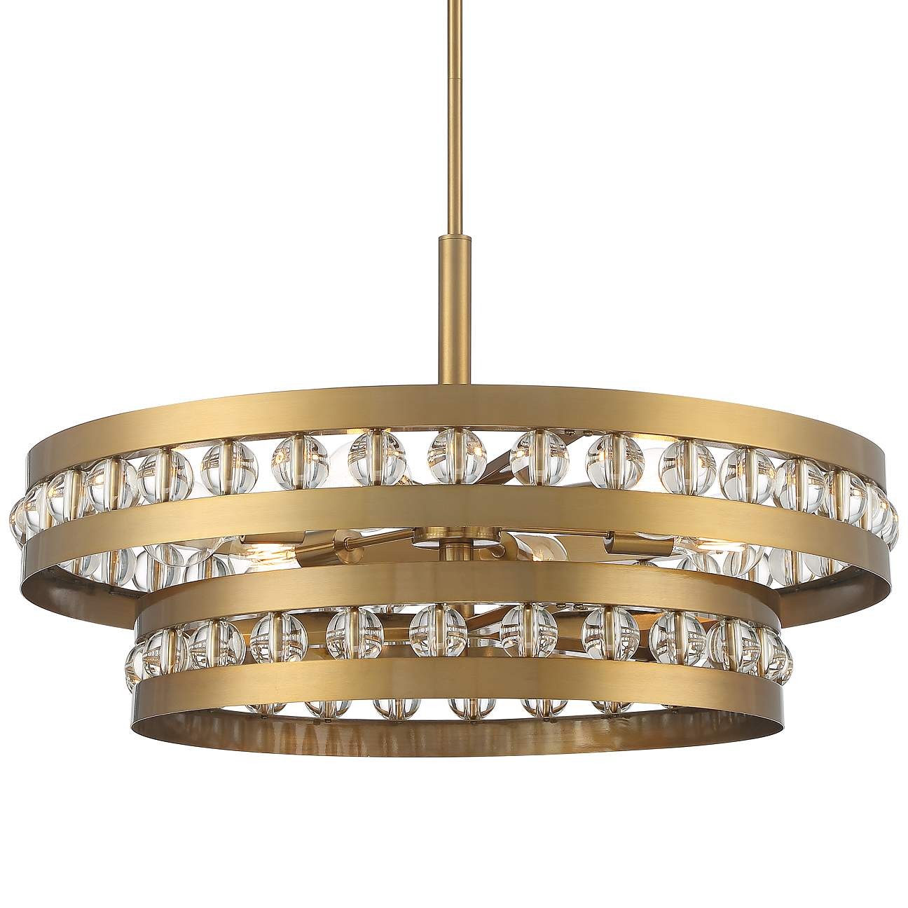 Elegant golden chandelier