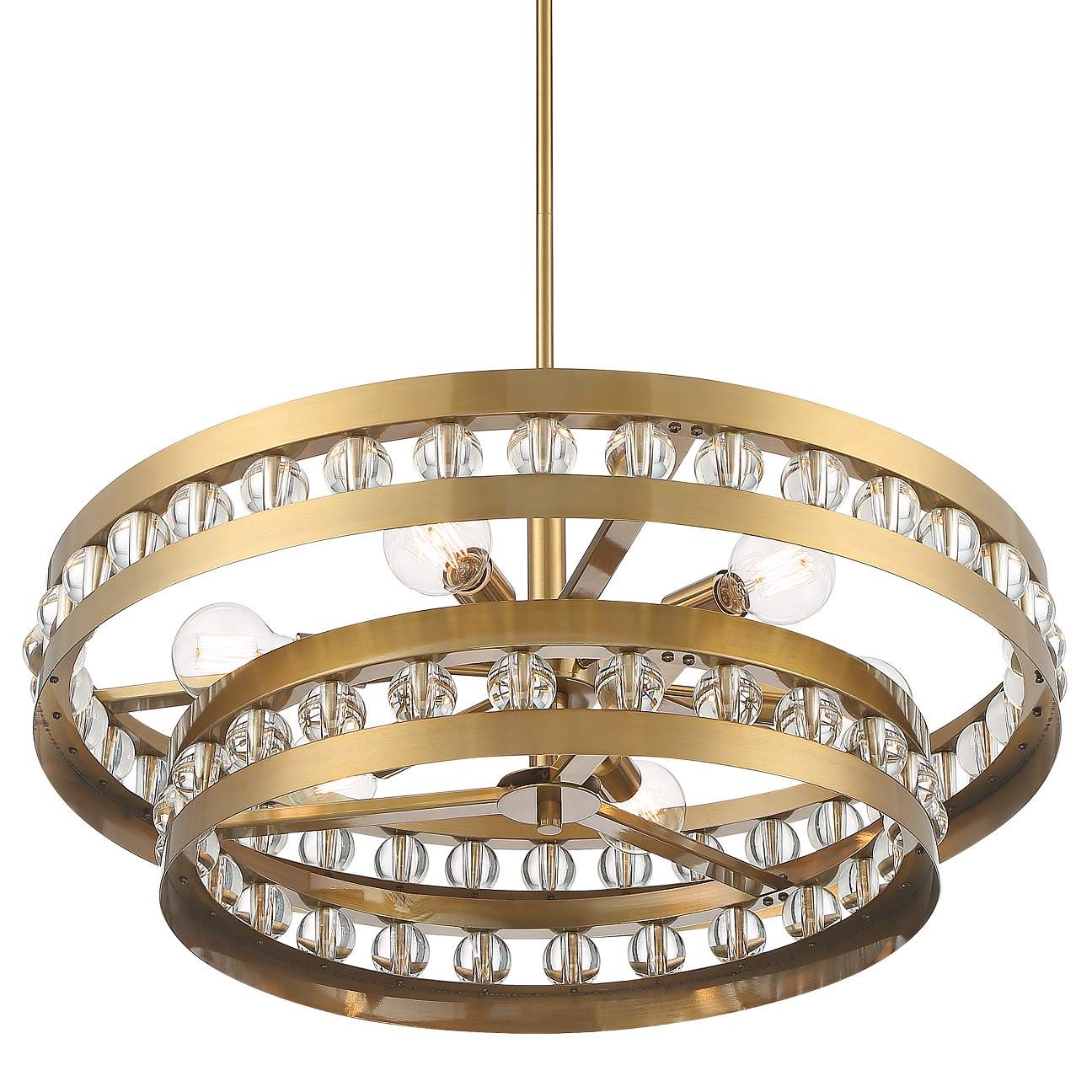 Elegant golden chandelier