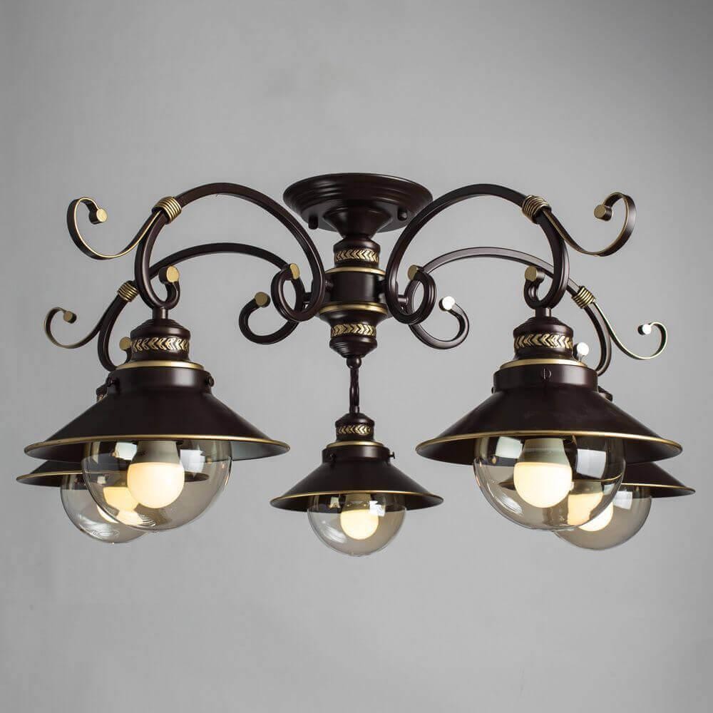 Emperor Retro Red Bronze Ceiling Lamp