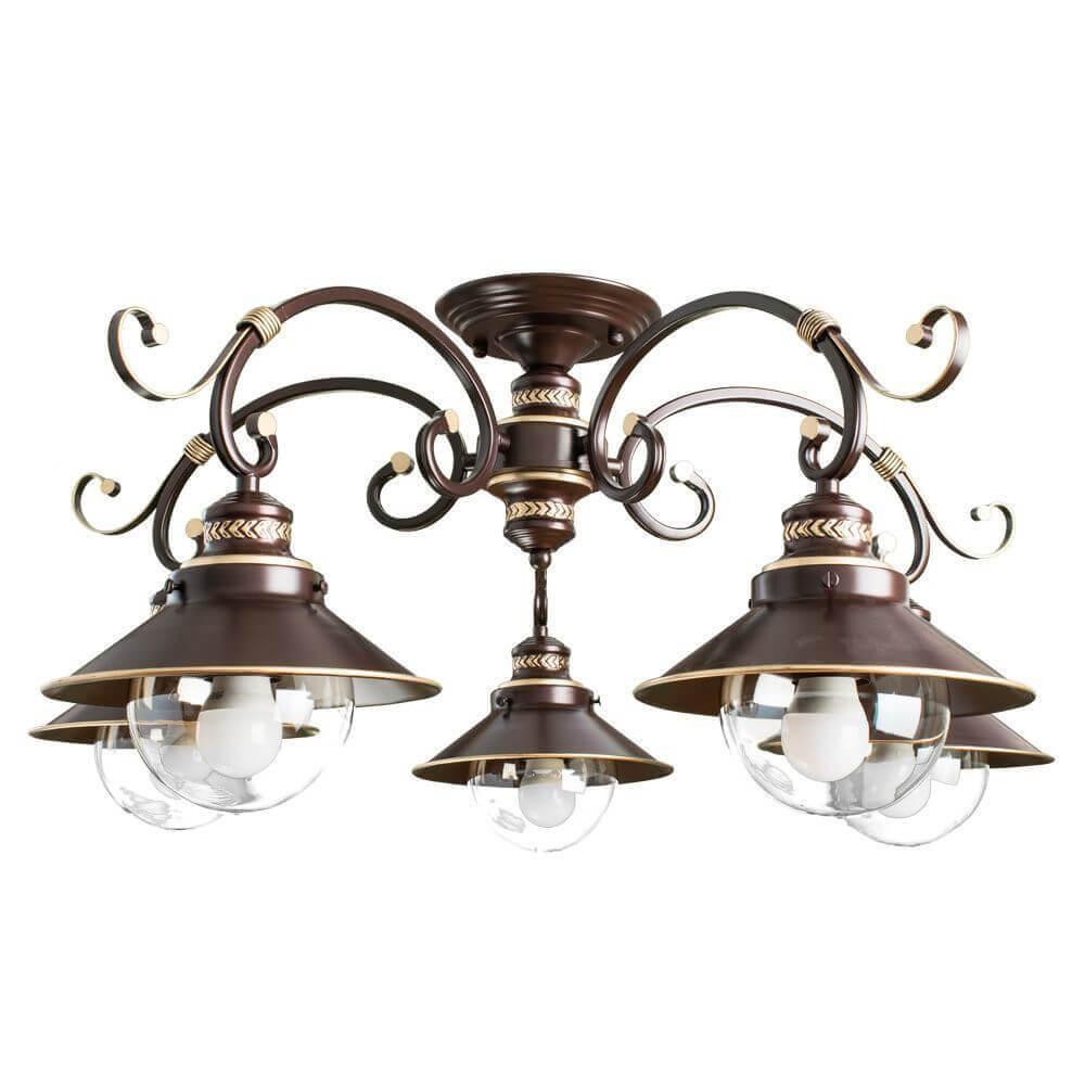 Emperor Retro Red Bronze Ceiling Lamp