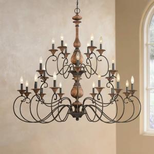 European style black chandelier