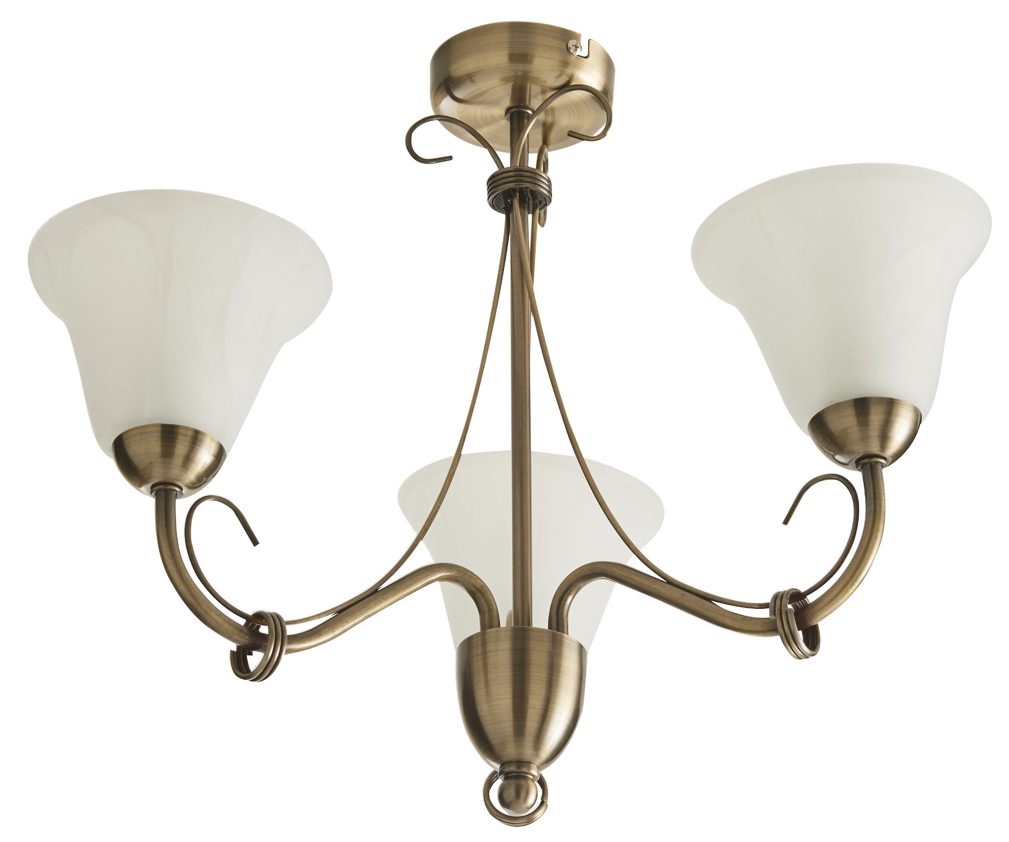 Frosted bronze chandelier