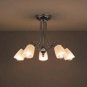 Frosted trumpet glass ceiling lamp