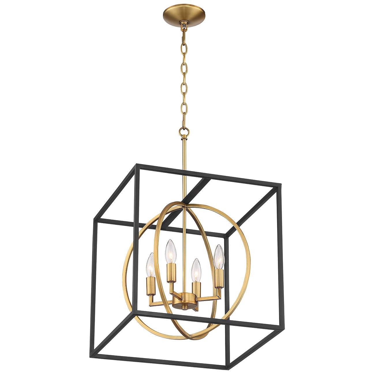 Geometric Cube Cage Chandelier