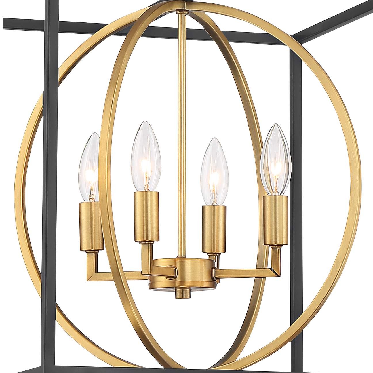 Geometric Cube Cage Chandelier