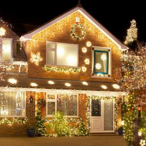 YD16-Nordic Icicles Curtain String Lights Plastic Outdoor water proof