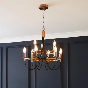 Imitation red bronze candle chandelier