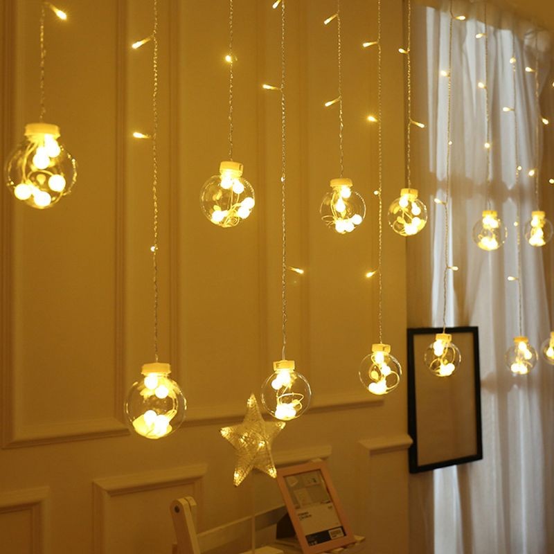 YD14-Curtain Bedroom LED Fairy Lighting Decorative Battery