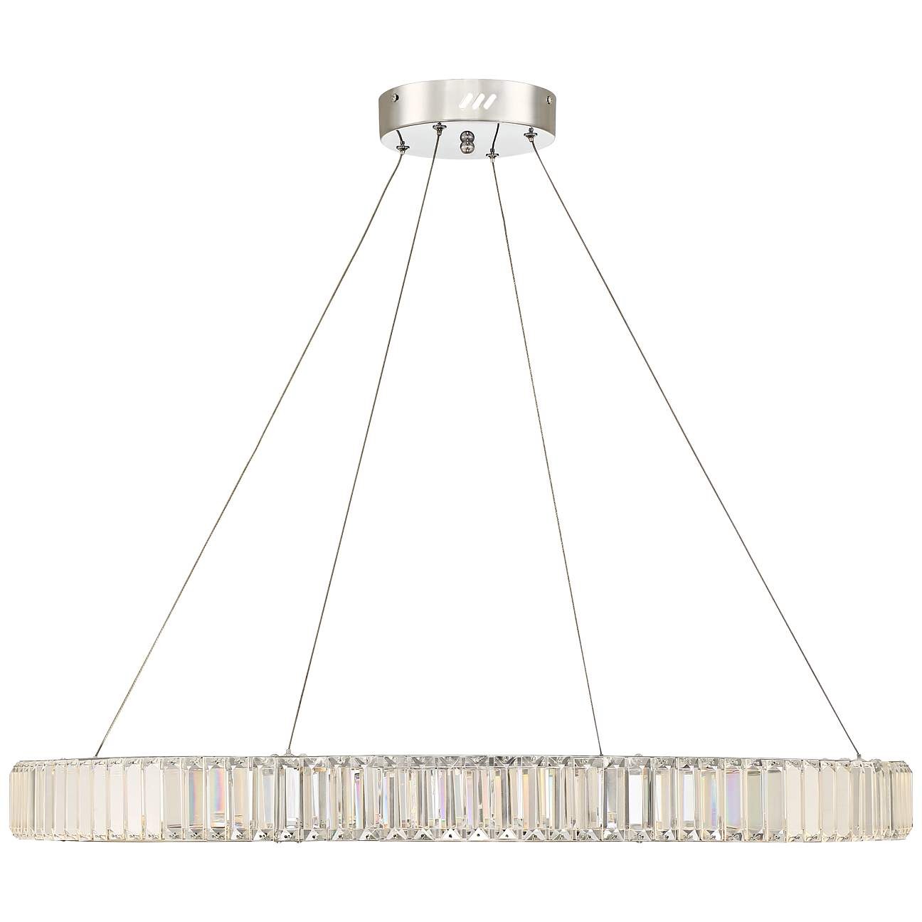 LED modern ring crystal chandelier